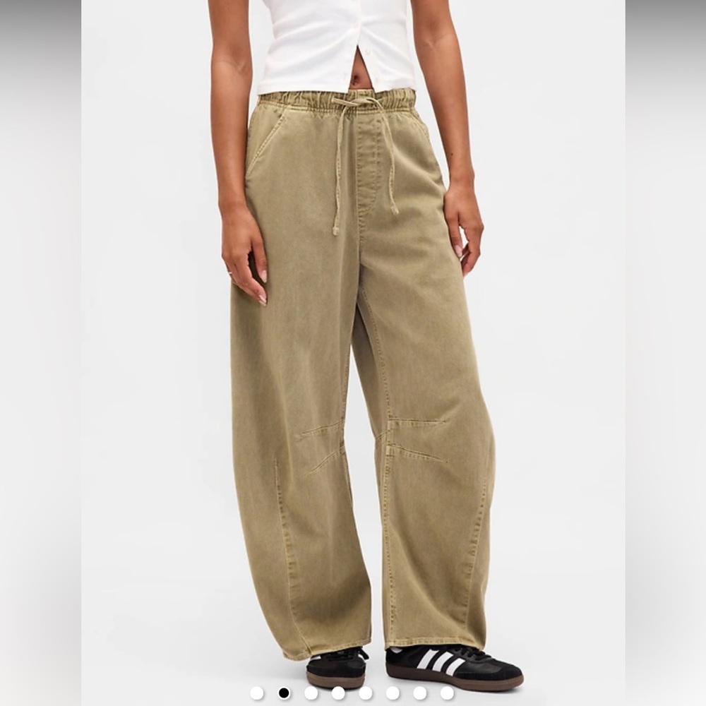 GAP Midrise Twill Easy Pants Horseshoe Small